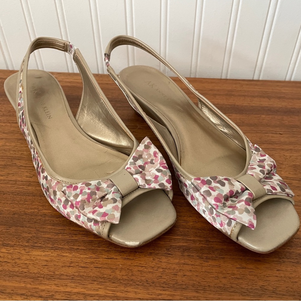 Anne Klein Women's Slingback Sandals - Pink and Cream